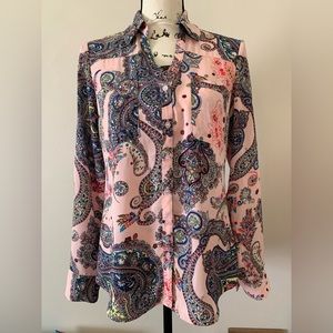 Paisley Portofino Long Sleeved Top